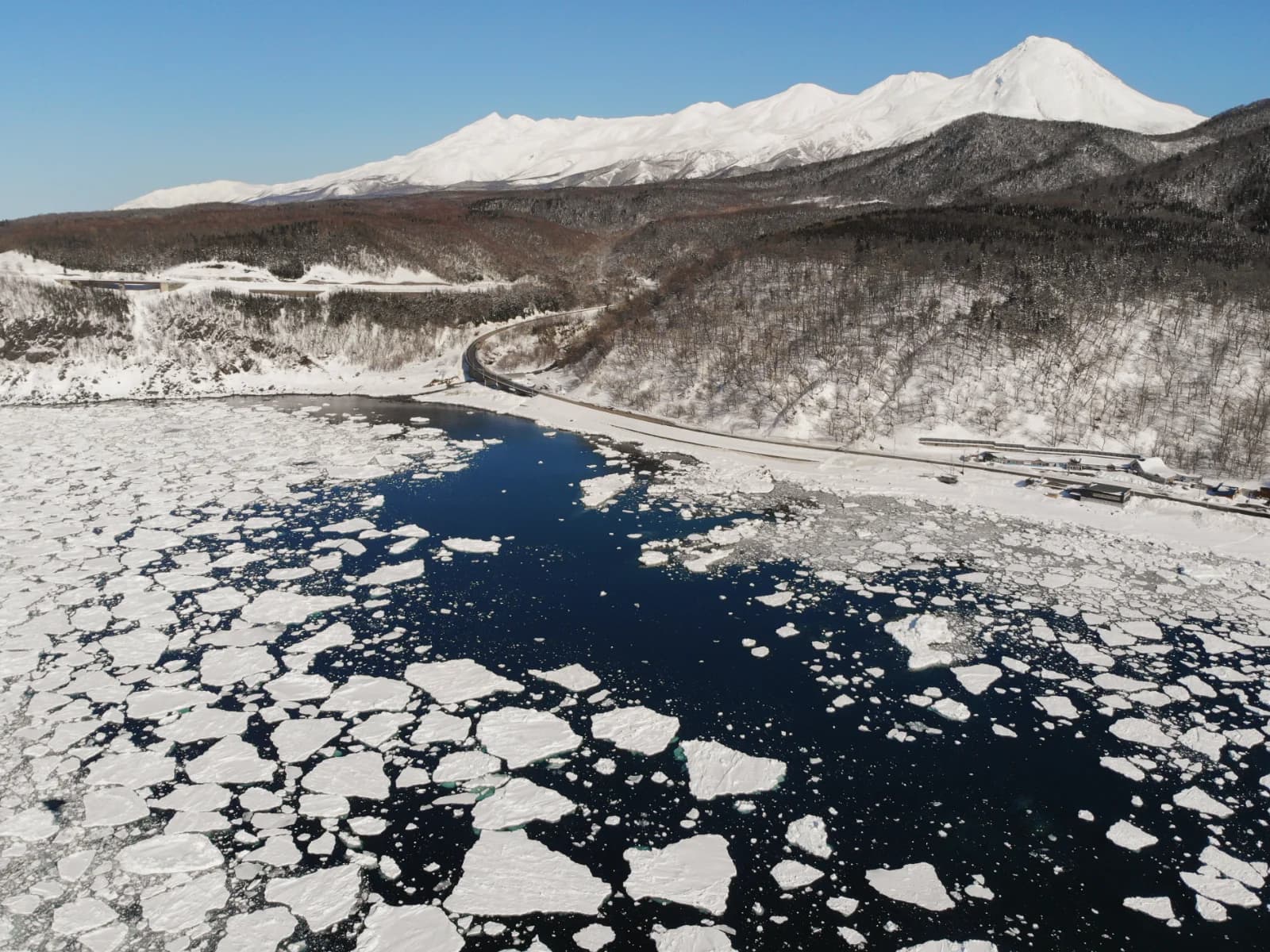 The drift ice of Hokkaido in winter